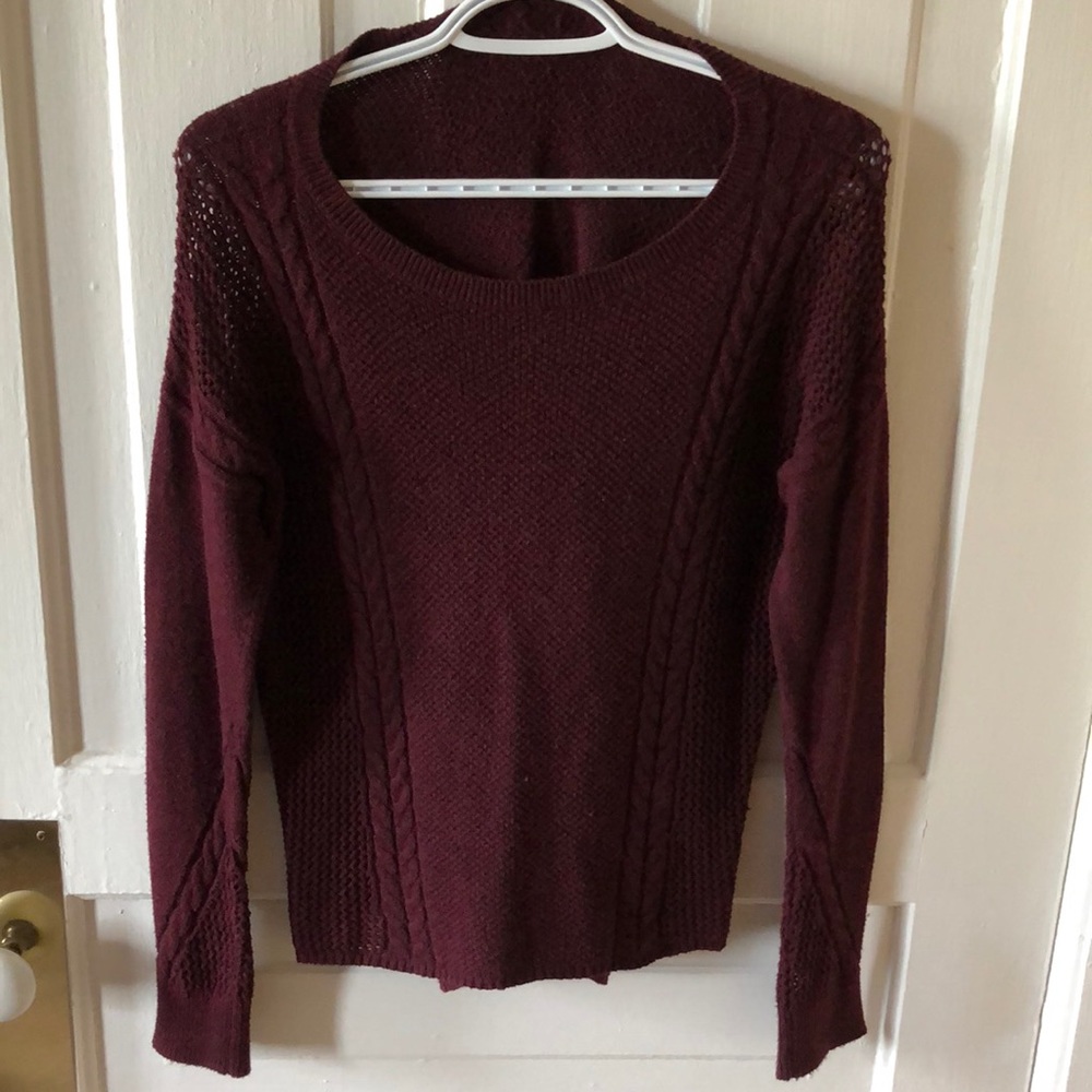 Burgundy American Eagle Knitted Sweather